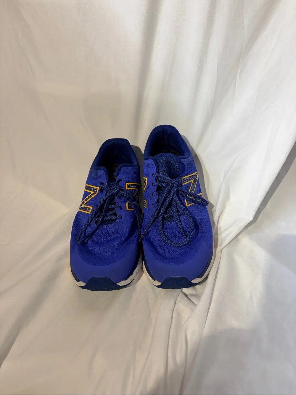 New Balance Men’s Royal Blue Running Sneakers with Yellow Trim